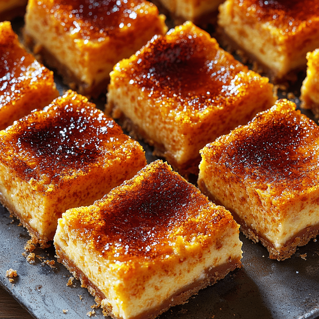 Pumpkin Brulee Cheesecake Bars: The Must-Have Dessert for Fall